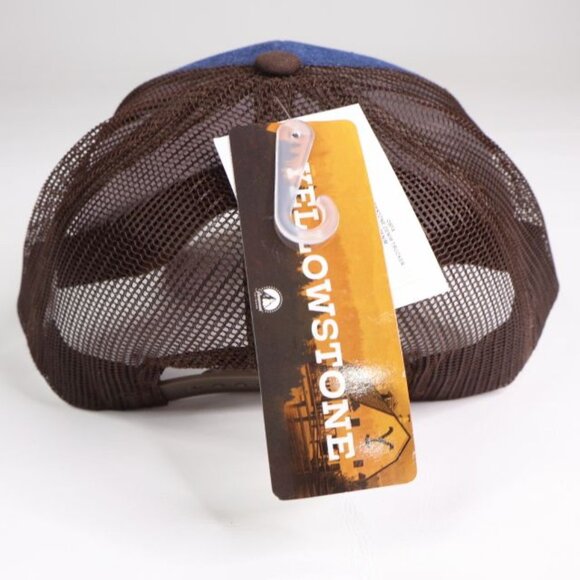 Yellowstone TV Show Hat Protect the Family Denim Mesh Trucker - Picture 5 of 8